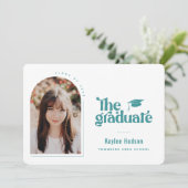 レトロ型卒業写真 案内状 (スタンド正面)