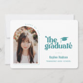 レトロ型卒業写真 案内状 (正面)