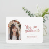 レトロ型卒業写真 案内状 (スタンド正面)