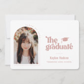 レトロ型卒業写真 案内状 (正面)