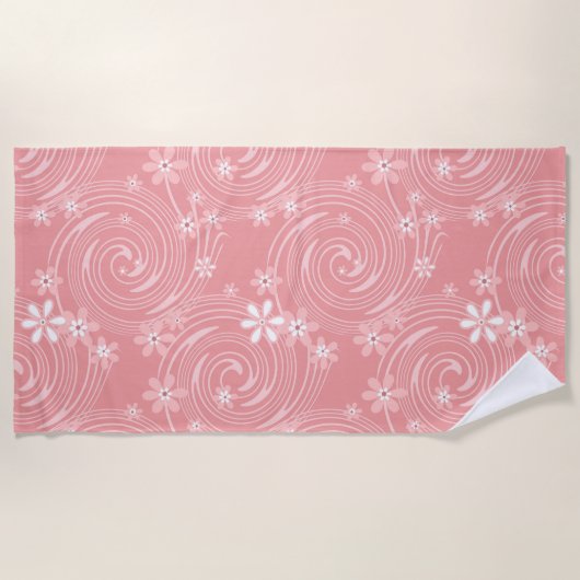 レトロ型 ビーチタオル (正面)