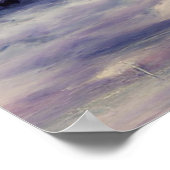 レトロ城、ヴィンテージ城、中世の城 ポスター (角)