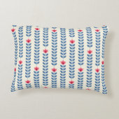 レトロ壁紙 – 花模様(抽象芸術スカ付き) アクセントクッション (裏面)