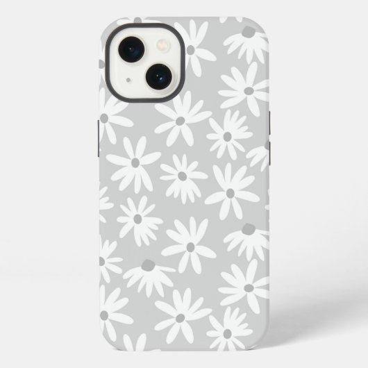 レトロ夏のデイジーパターン小#6 #pattern iPhoneケース (裏面)