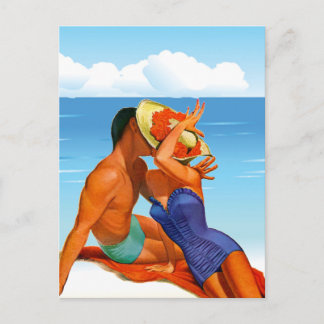 レトロ夏の恋人 ポストカード