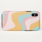 レトロ夏の渦波#6 #minimal #decor #art  Case-Mate iPhoneケース (裏面(横))