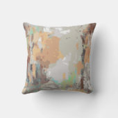 レトロ夏の雰囲気ほこりっぽいオレンジ色のトープ自然、 クッション (裏面)