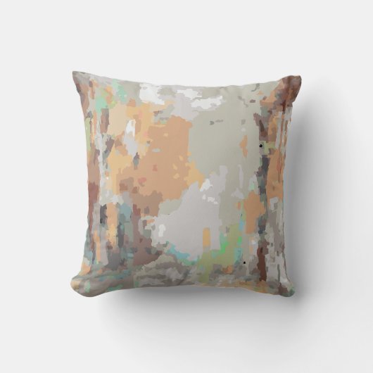 レトロ夏の雰囲気ほこりっぽいオレンジ色のトープ自然、 クッション (正面)