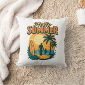 レトロ夏の雰囲気 – 人生のビーチで良い クッション (ブランケット)