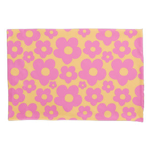 レトロ夏デイジーパターン#6 #retro #floral 枕カバー