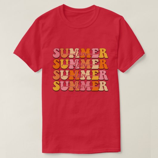 レトロ夏1 Tシャツ (デザイン正面)