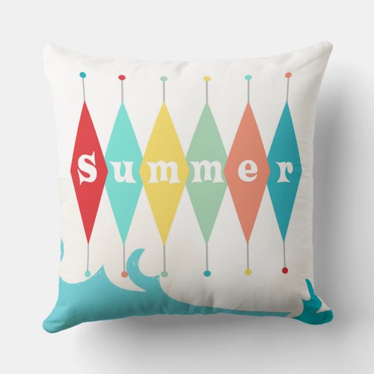 レトロ夏 クッション (裏面)