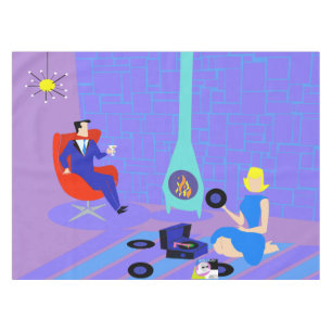 レトロ夕べアットホームテーブルクロス テーブルクロス