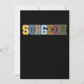 レトロ外科医の手術医用ドクターニューロロジーGra サンキューカード (正面)