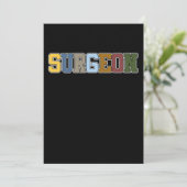 レトロ外科医の手術医用ドクターニューロロジーGra サンキューカード (スタンド正面)