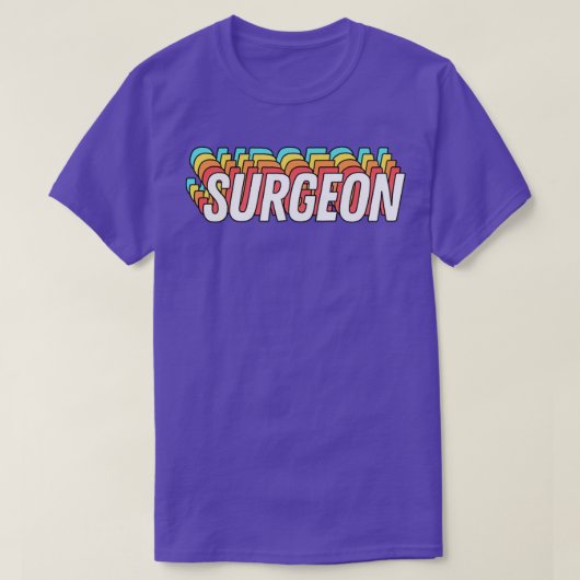 レトロ外科医文字 Tシャツ (デザイン正面)