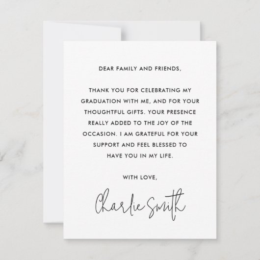 レトロ大学院修士課程写真修了生 サンキューカード (裏面)