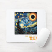 レトロ太陽のトータルEclipse 2024テキサス州男性へ女性 マウスパッド (マウス)