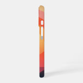 レトロ太陽の地平線 iPhone 16ケース (左側面)