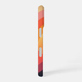 レトロ太陽の地平線 iPhone 16ケース (右側面)