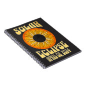 レトロ太陽の日食2024年4月8日 ノートブック (右側)