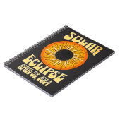 レトロ太陽の日食2024年4月8日 ノートブック (左側)