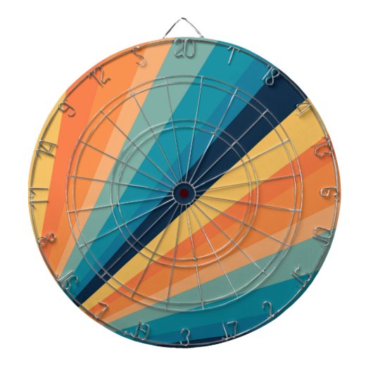 レトロ太陽光線 ダーツボード (正面)