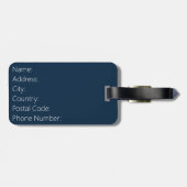 レトロ太陽光線 ラゲッジタグ (裏面横)