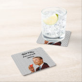 レトロ夫おもしろいことわざ スクエアペーパーコースター (インサイチュ)