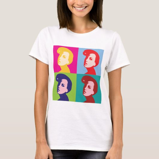 レトロ女子ポップ・アートの芸術 Tシャツ (正面)