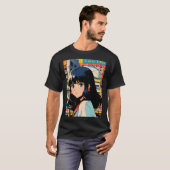 レトロ女子 かわいいアニメ 東京 80年代 Tシャツ (正面フル)