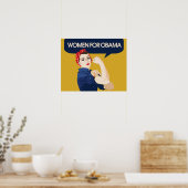レトロ女性のためのオバマ ポスター (キッチン)