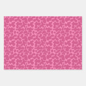 レトロ女性のカーボーイピンク ラッピングペーパーシート (正面2)