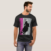 レトロ女性のカーボーイ誕生日27thロデオホースクイーンバー tシャツ (正面フル)