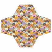 レトロ女性の世界のパターン サッカーボール (フラット)