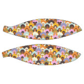 レトロ女性の世界のパターン バスケットボール (パネル)