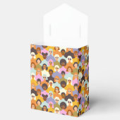 レトロ女性の世界のパターン フェイバーボックス (オープン)