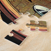 レトロ女性アットビーチ読ズファッション誌 ジグソーパズル (側面)