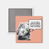 レトロ女性オン電話，ドラマ マグネット (正面/裏面)