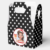 レトロ女性クリスマスのお願い箱 フェイバーボックス (オープン)