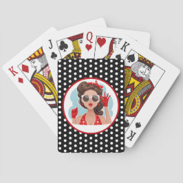 レトロ女性トランプ トランプ