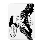 レトロ女性ユーモア マグネット (縦)