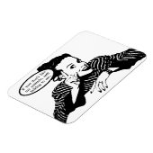 レトロ女性ユーモア マグネット (左側)