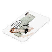 レトロ女性ユーモア マグネット (左側)