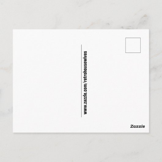 レトロ女性宗教と政治はがき ポストカード (裏面)