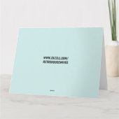 レトロ女性用携帯電話誕生日カード カード (裏面)