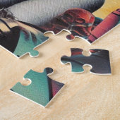 レトロ女性SFコラージュ ジグソーパズル (側面)