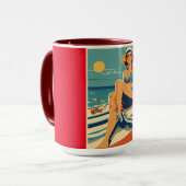 レトロ女 マグカップ (正面左)