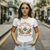 レトロ妻のパーティーバチェロレッテグループ女性 Tシャツ