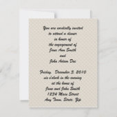 レトロ婚約ディナー 招待状 (裏面)